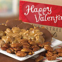 Valentine Assortment Box of Pralines, Bear Claws and Glazed Pecans